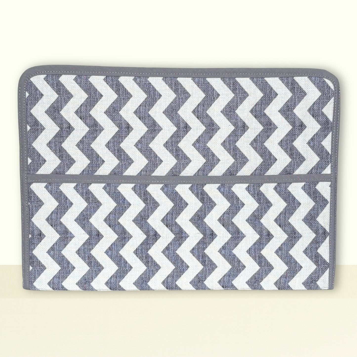 Dusty Blue Chevron & Polka Dot Ministry Magazine Sleeve – Field Service Organizer (7.5” x 10.5”)