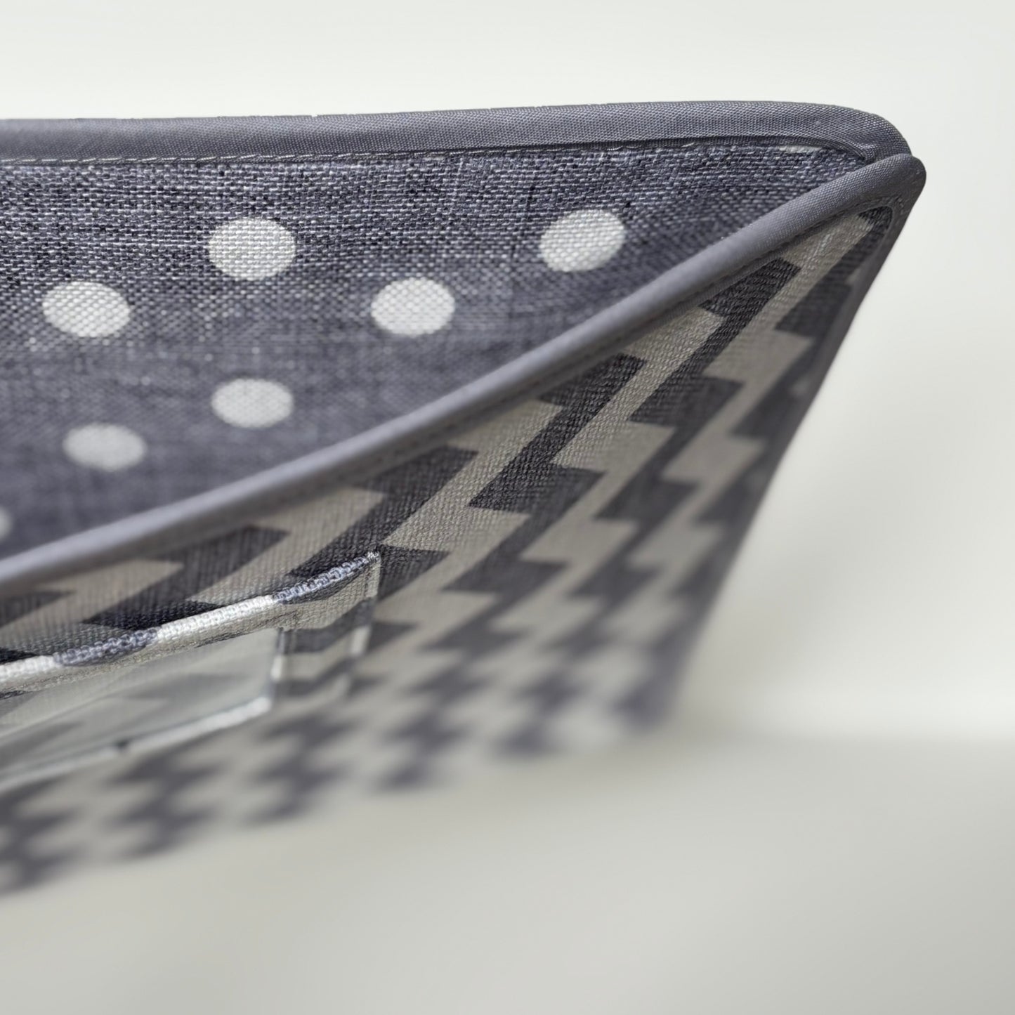 Dusty Blue Chevron & Polka Dot Ministry Magazine Sleeve – Field Service Organizer (7.5” x 10.5”)