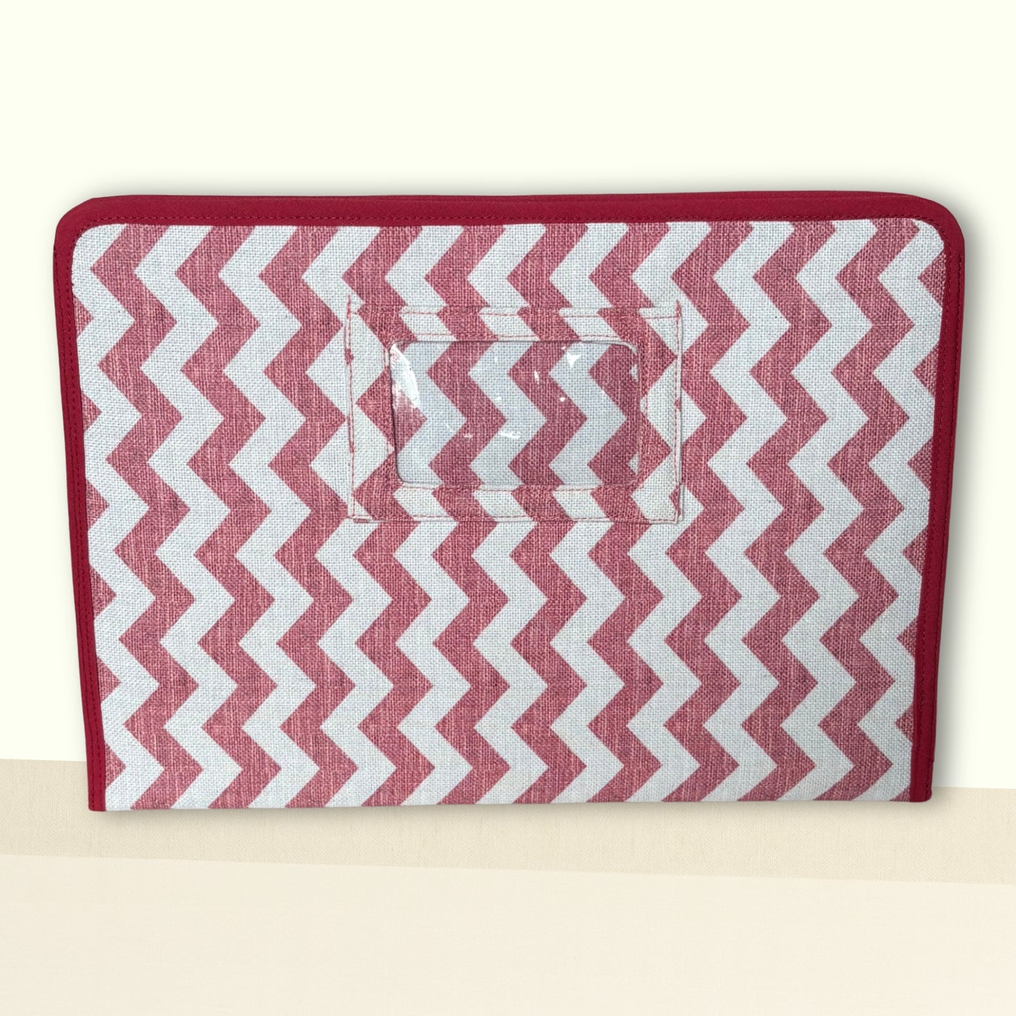 Rasberry Chevron & Polka Dot Ministry Magazine Sleeve – Field Service Organizer (7.5” x 10.5”)
