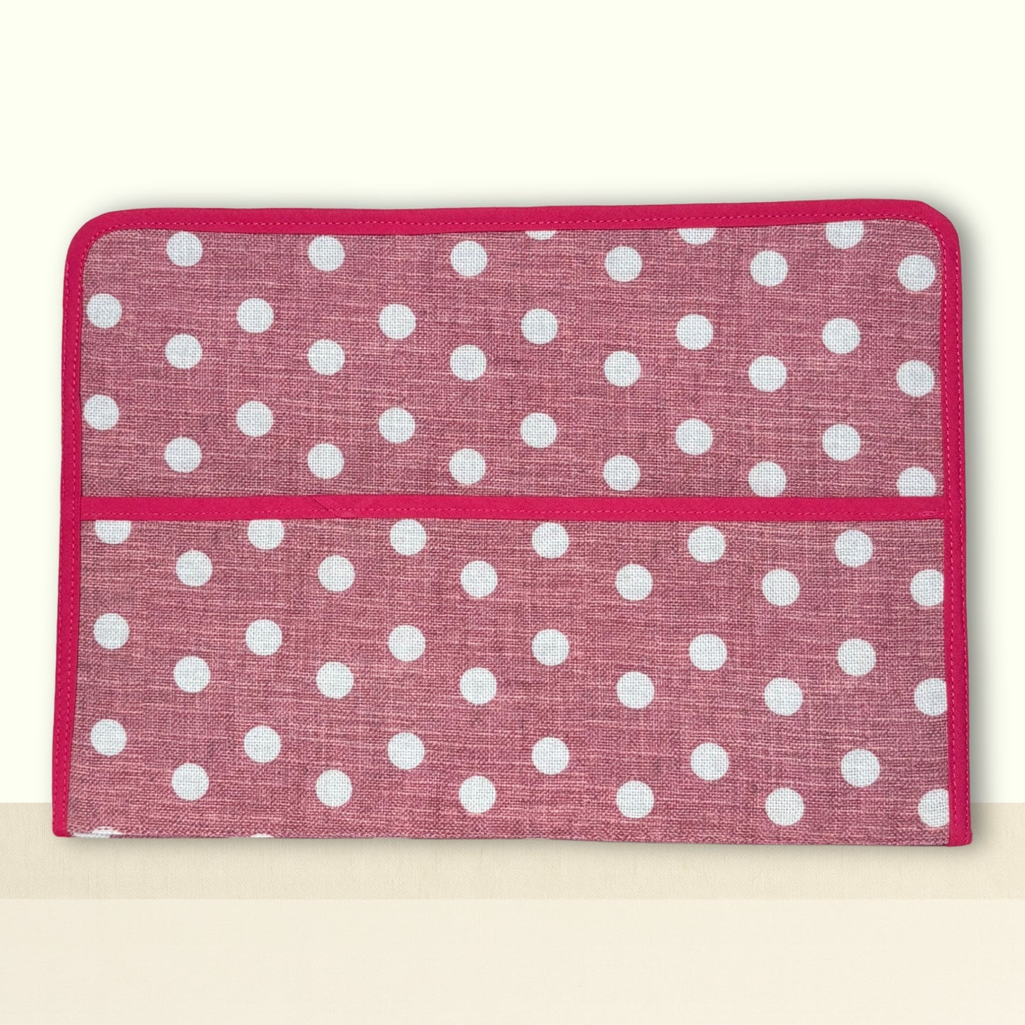 Rasberry Chevron & Polka Dot Ministry Magazine Sleeve – Field Service Organizer (7.5” x 10.5”)