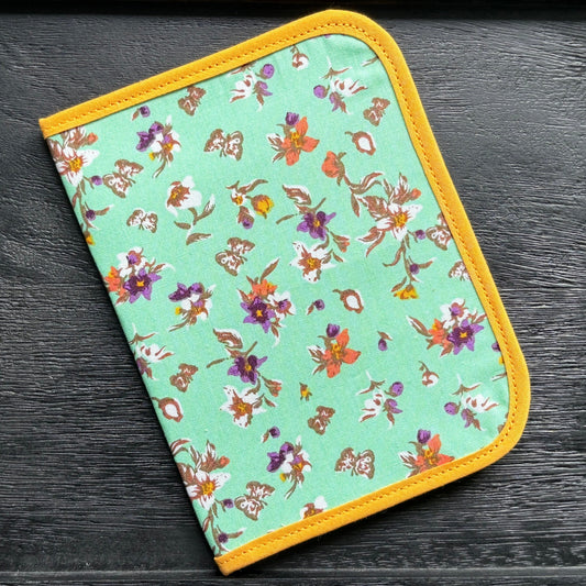 Floral Butterfly Print Mini Ministry Organizer – Tract and Invitation Holder (4.4” x 5.8”)