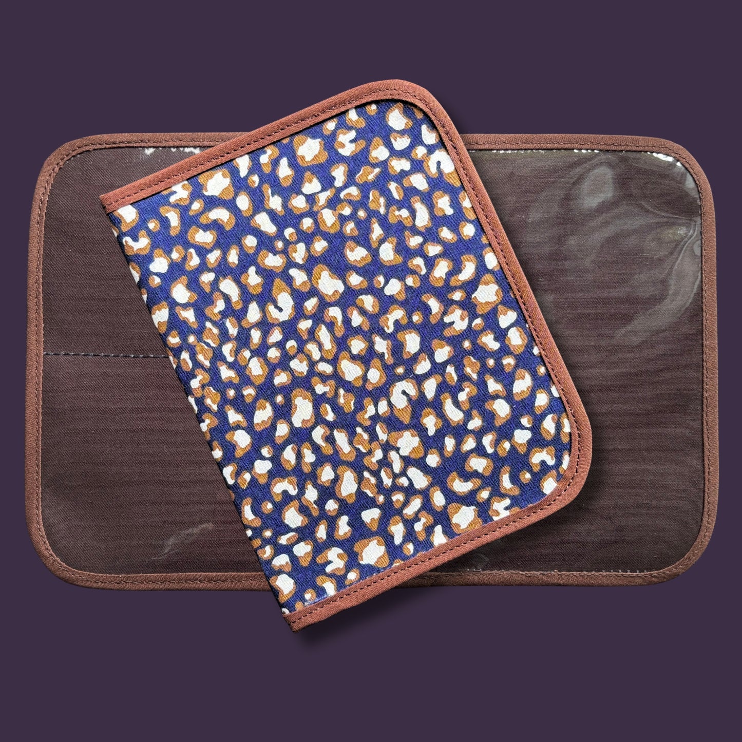 Leopard Print Mini Ministry Organizer – Tract and Invitation Holder (4.4” x 5.8”)