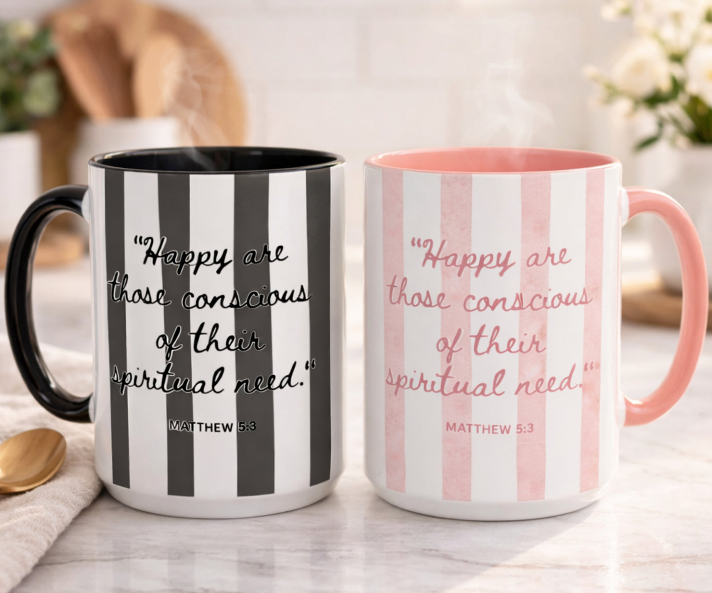 JW Personalized 2026 Year Text Mug, 11 15oz Coffee Cup with Accent Colors