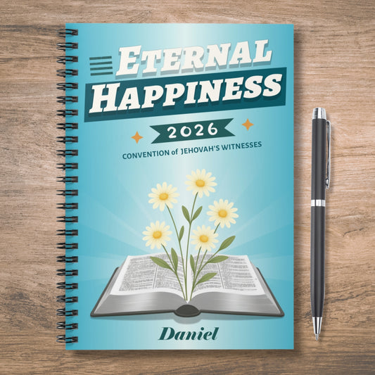 Personalized Eternal Happiness Convention 2026 Spiral Notebook JW