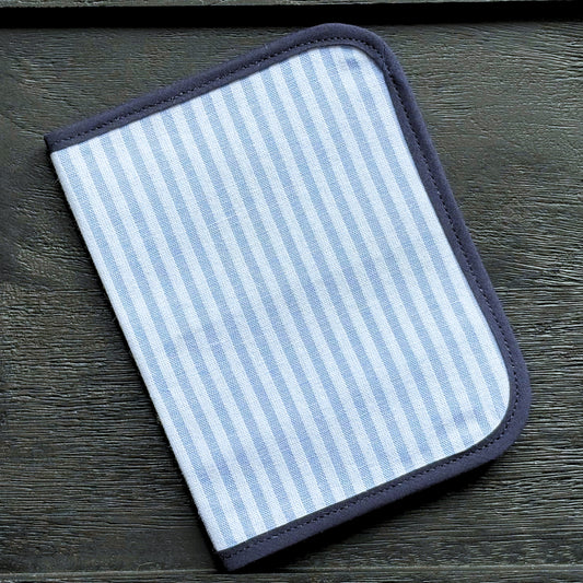 Blue Stripes Mini Ministry Organizer – Tract and Invitation Holder (4.4” x 5.8”)