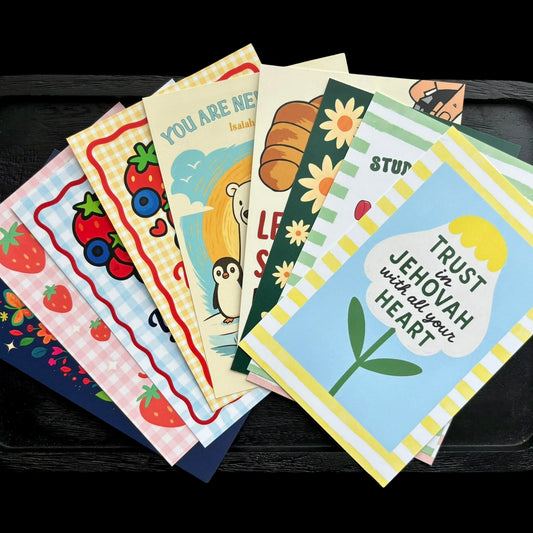 Bible Verse Postcard Pack, Set of 10 - size 4x6"