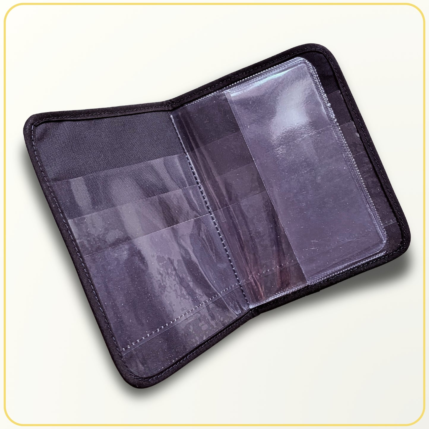 Cloth Pouch Mini JW tract organizer, JW Ministry Supply, Black and White Gingham Print