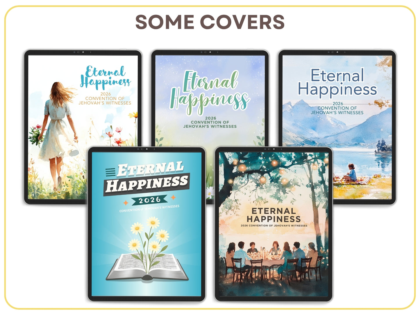 Eternal Happiness 2026 Convention Digital Notebook for Notability and Good Notes Instant Download