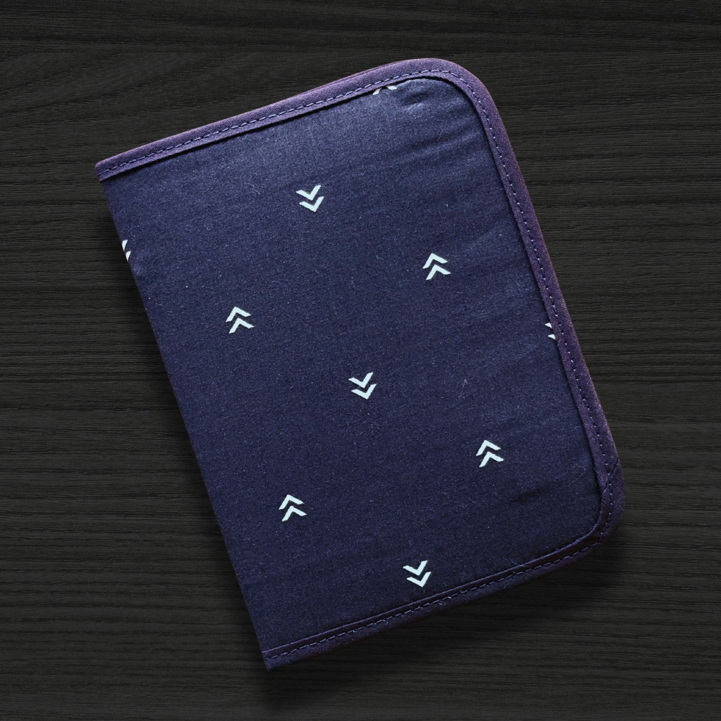 Dark Navy / Green Mini Ministry Organizer – Tract and Invitation Holder (6 Pockets)