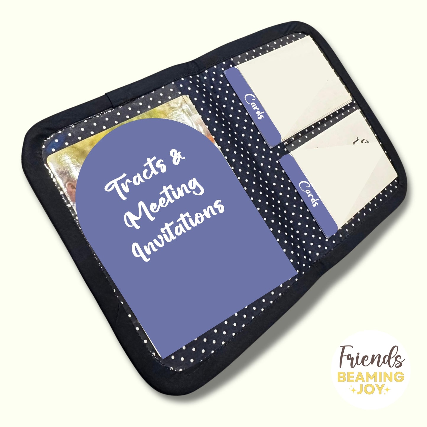 Mint and Red Indian Block Print Mini – Tract and Invitation Holder (3 Pockets)