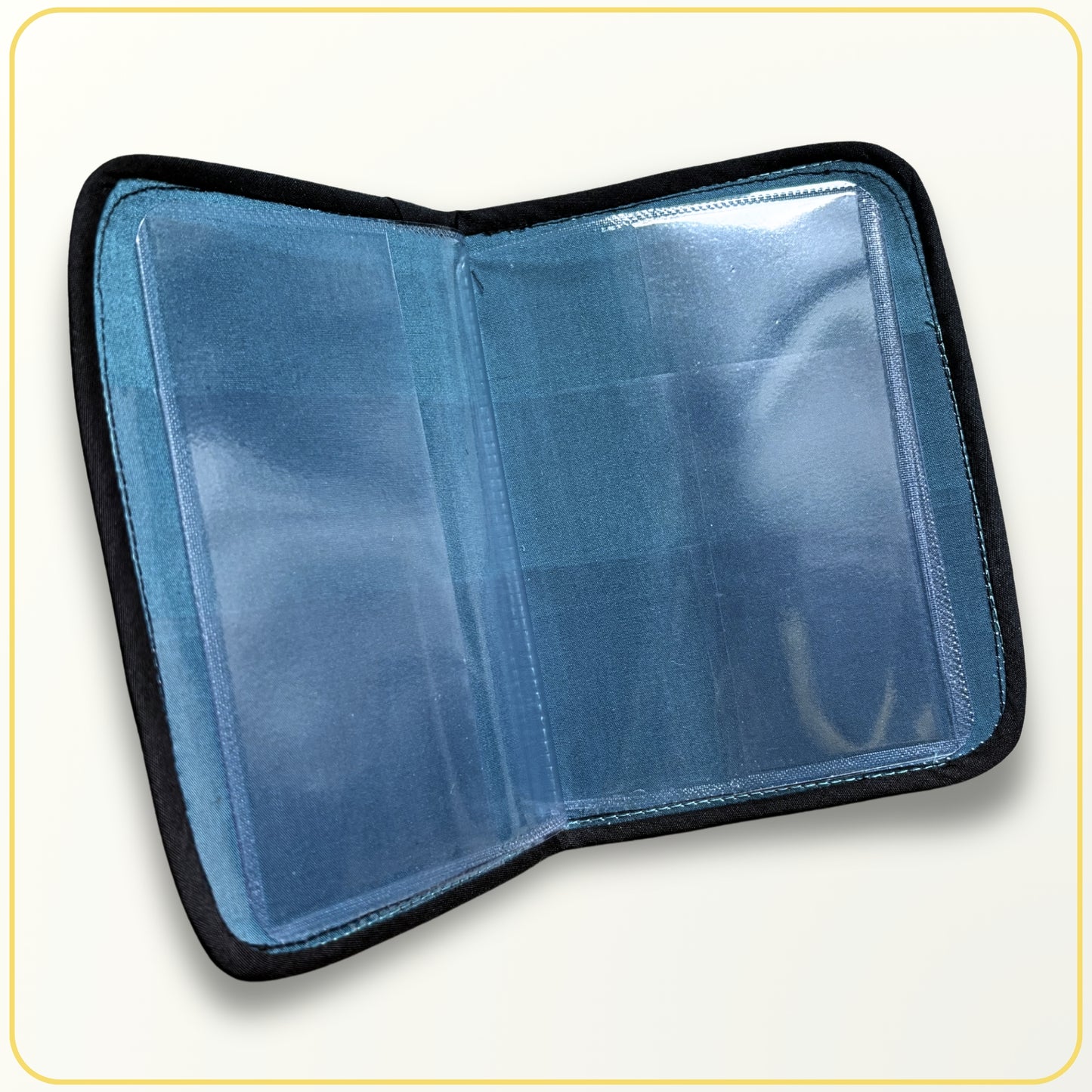 Cloth Pouch Mini JW Ministry Organizer Tract and Invitation Holder, Dark Teal - Light Teal