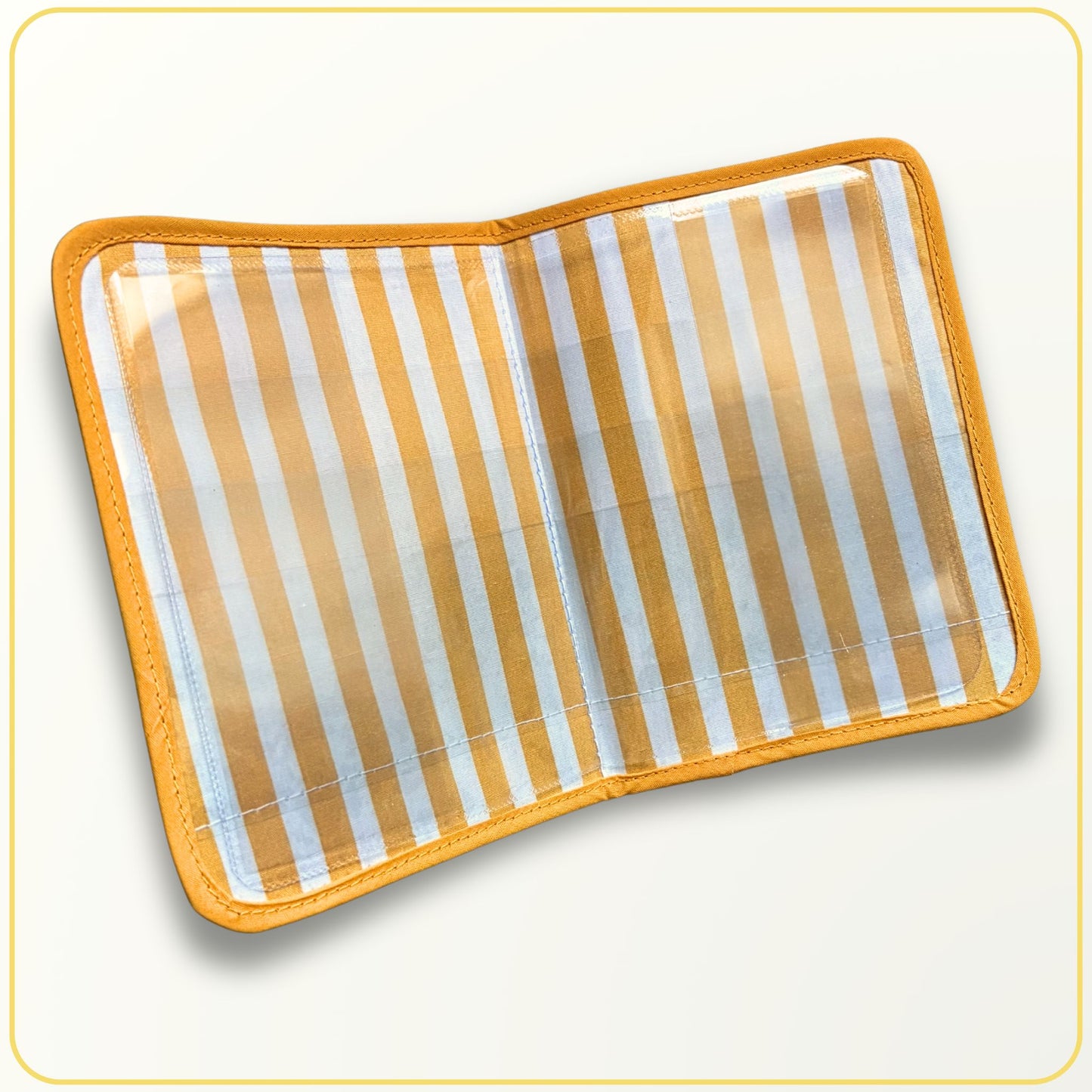 Cloth Pouch Mini JW Ministry Organizer, Tract and Invitation Holder, Oranges, Lemons, Bees