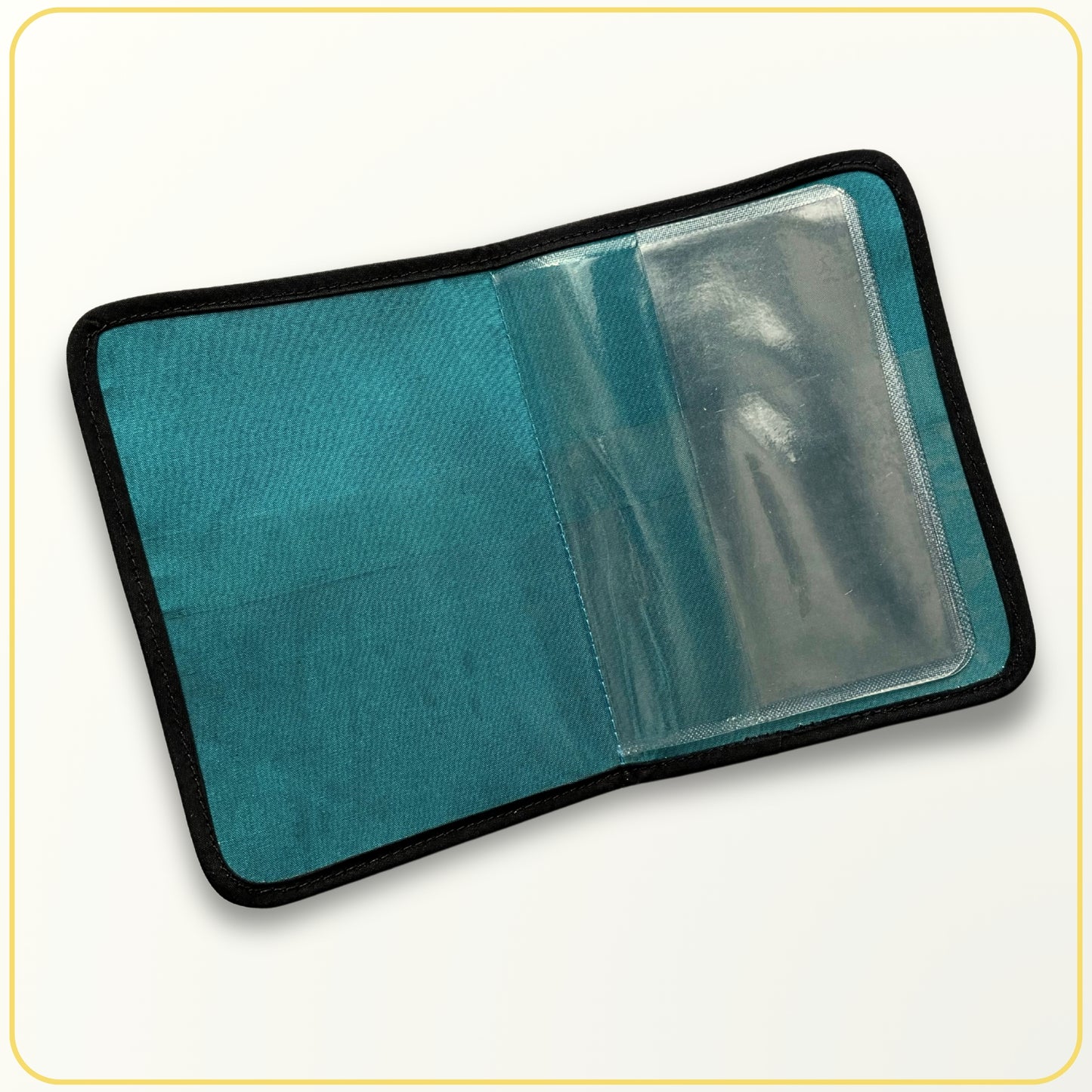 Cloth Pouch Mini JW Ministry Organizer Tract and Invitation Holder, Dark Teal - Light Teal