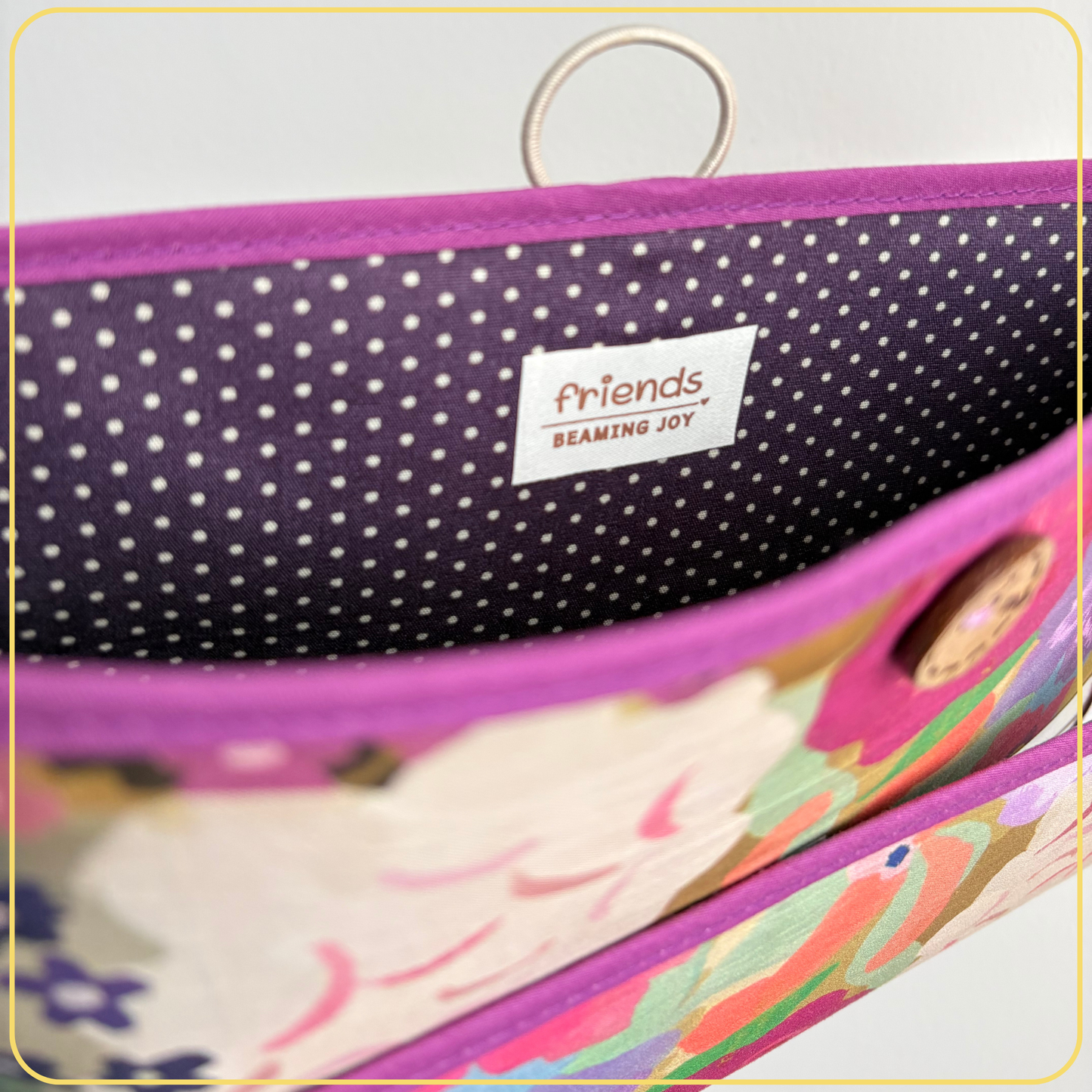 Maxi Cloth Folder for Field Service, Light Weight Ministry Organizer, Colorful Floral