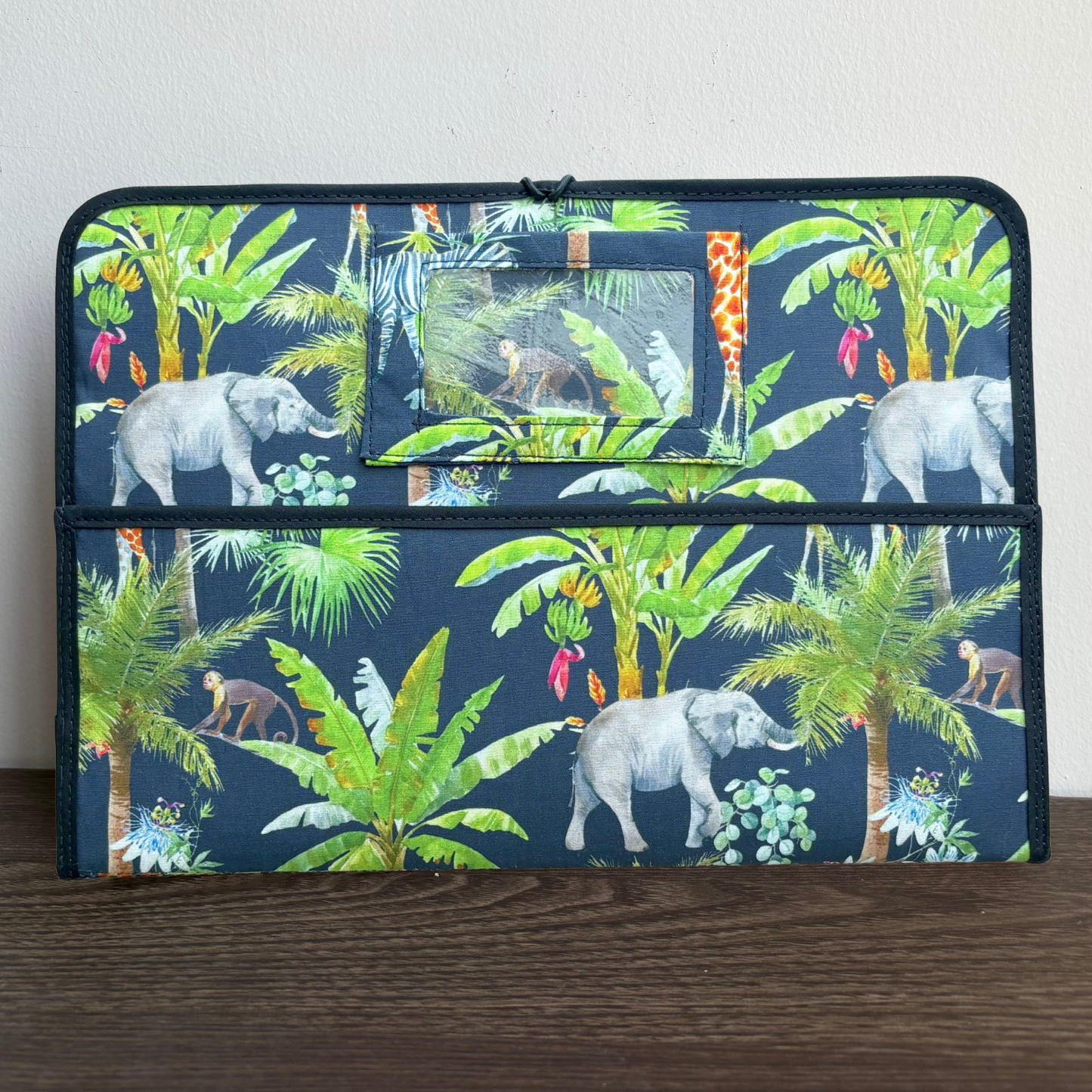 Maxi Cloth Folder for Field Service, Ministry Organizer Light Weight Jungle Print