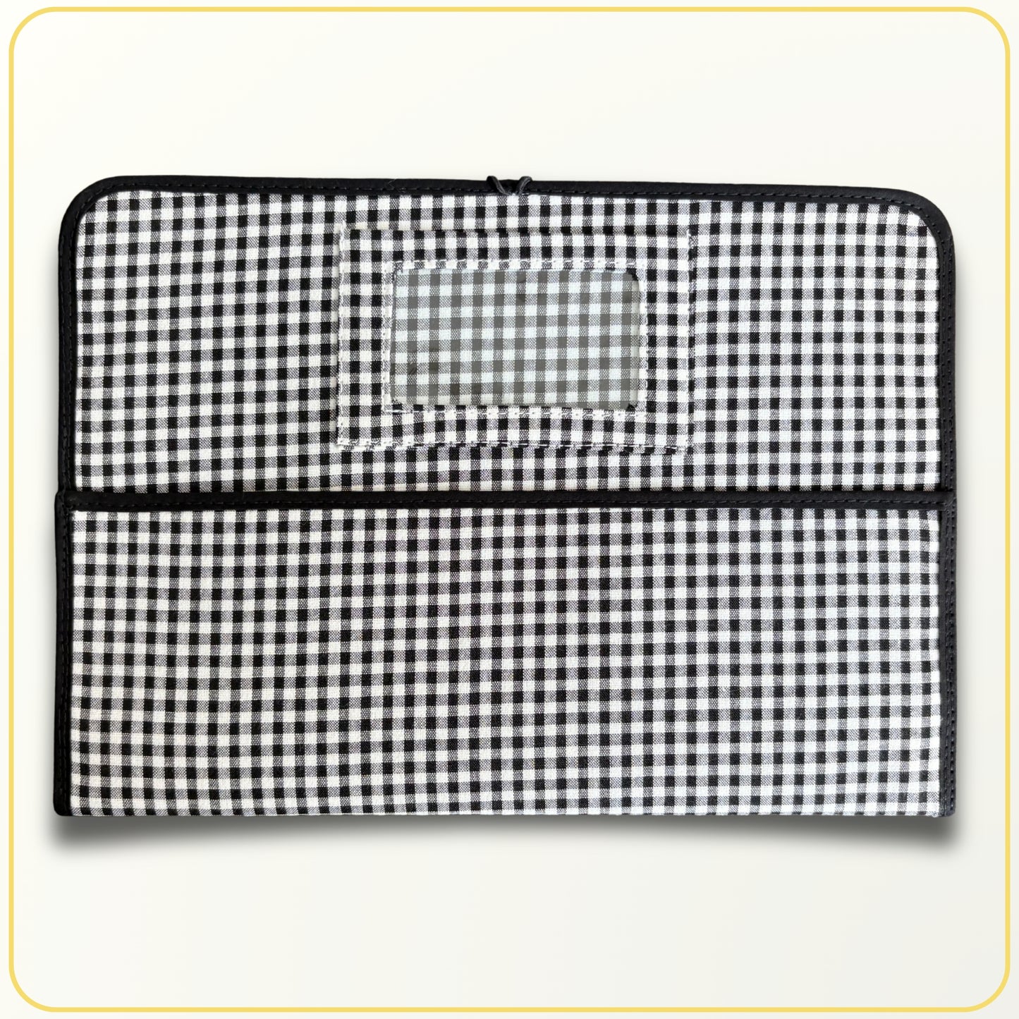 Maxi Cloth Folder for Field Service, Ministry Organizer Light Weight Black and White
