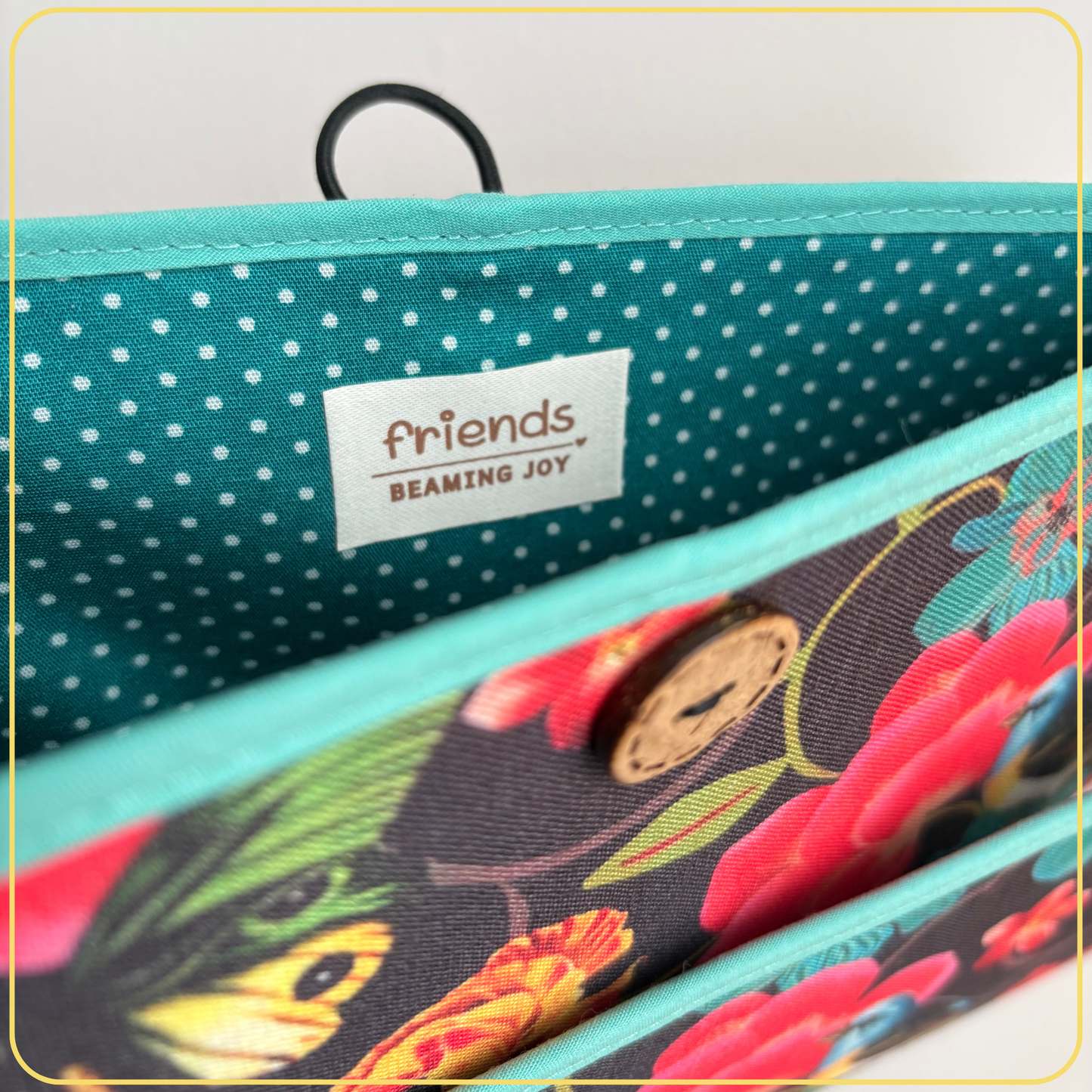 Maxi Cloth Folder for Field Service, Light Weight Ministry Organizer, Tropical Print