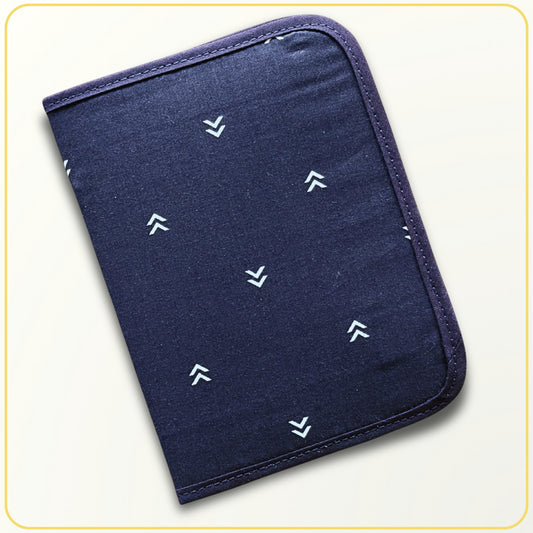 Cloth Pouch Mini JW Ministry Organizer, Tract and Invitation Holder, Dark Navy
