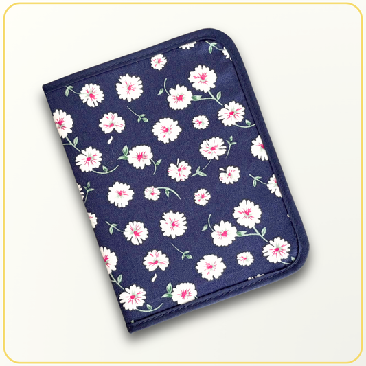 Cloth Pouch Mini JW Ministry Organizer, Tract and Invitation Holder, Daisy Flower, Red Gingham Inside