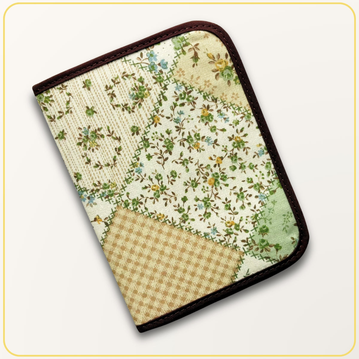 Cloth Pouch Mini JW Ministry Organizer, Tract and Invitation Holder, Patchwork Imitation