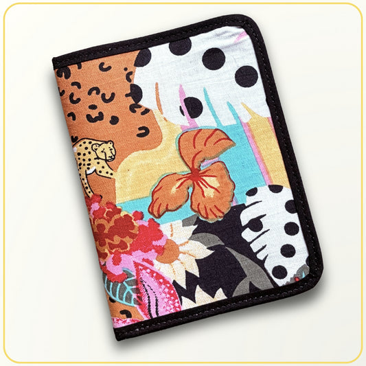 Cloth Pouch JW Mini Tract and Invitation Holder, Ministry bag organizer, Funky Botanical Print