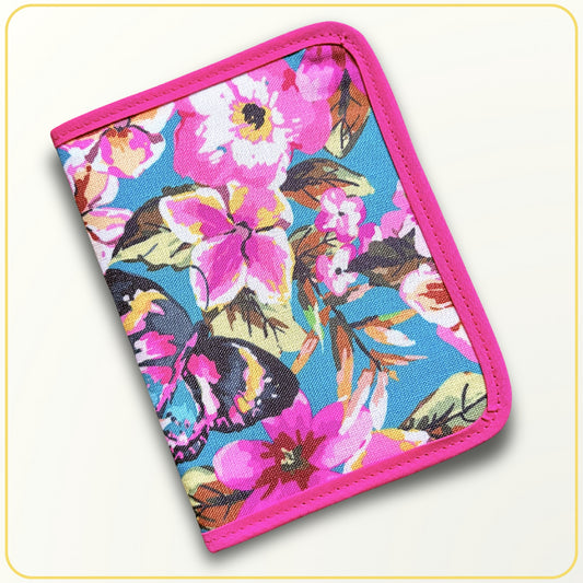 Cloth Pouch Mini JW Tract and Invitation Holder, Botanical Butterflies