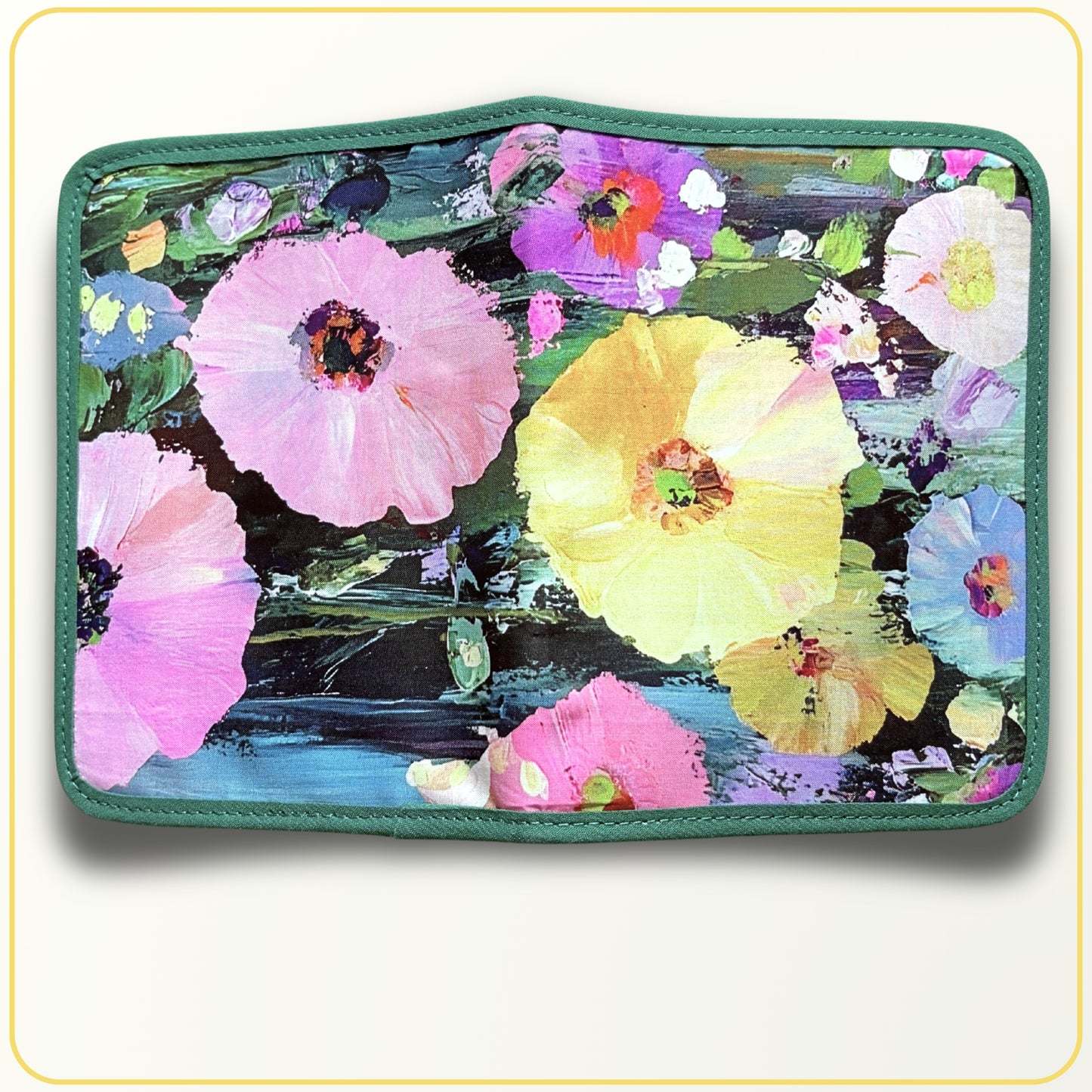 Cloth Pouch JW Mini Ministry Organizer, Tract and Invitation Holder, Watercolor Floral