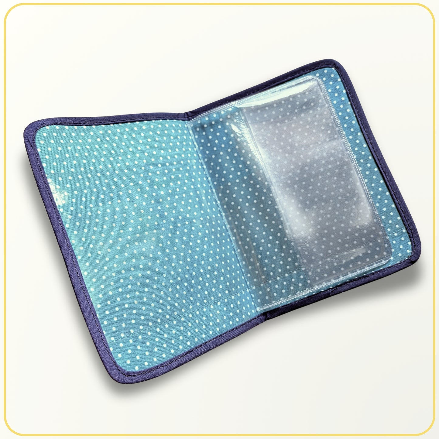 Cloth Pouch Mini JW Ministry Organizer, Tract and Invitation Holder, Blue Bird