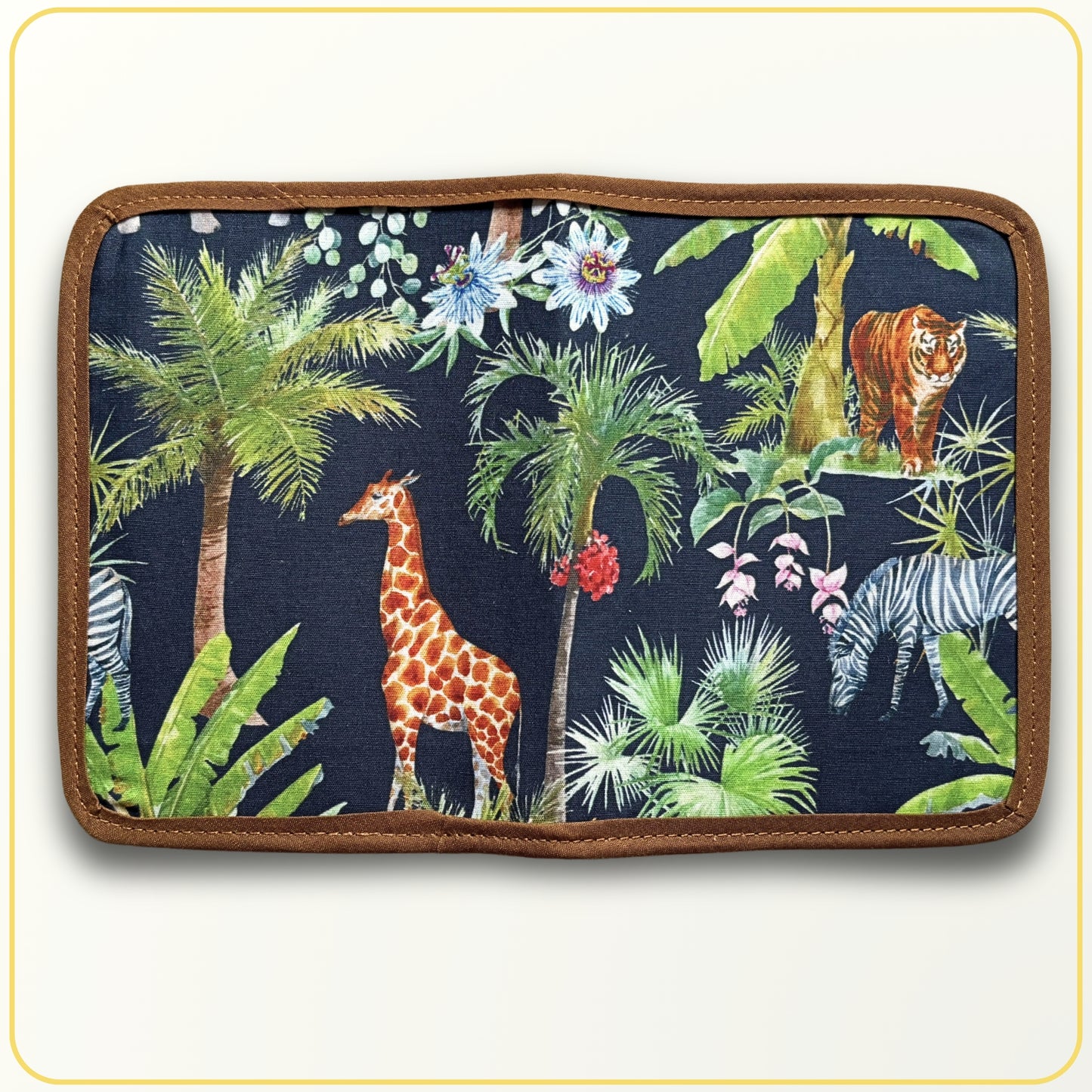 Cloth Pouch JW Mini Tract and Invitation Holder, Wild animals jungle print